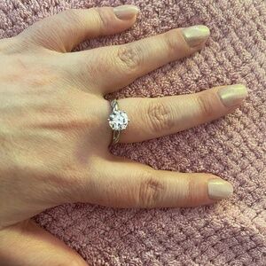 Solitaire Moissanite Engagement ring